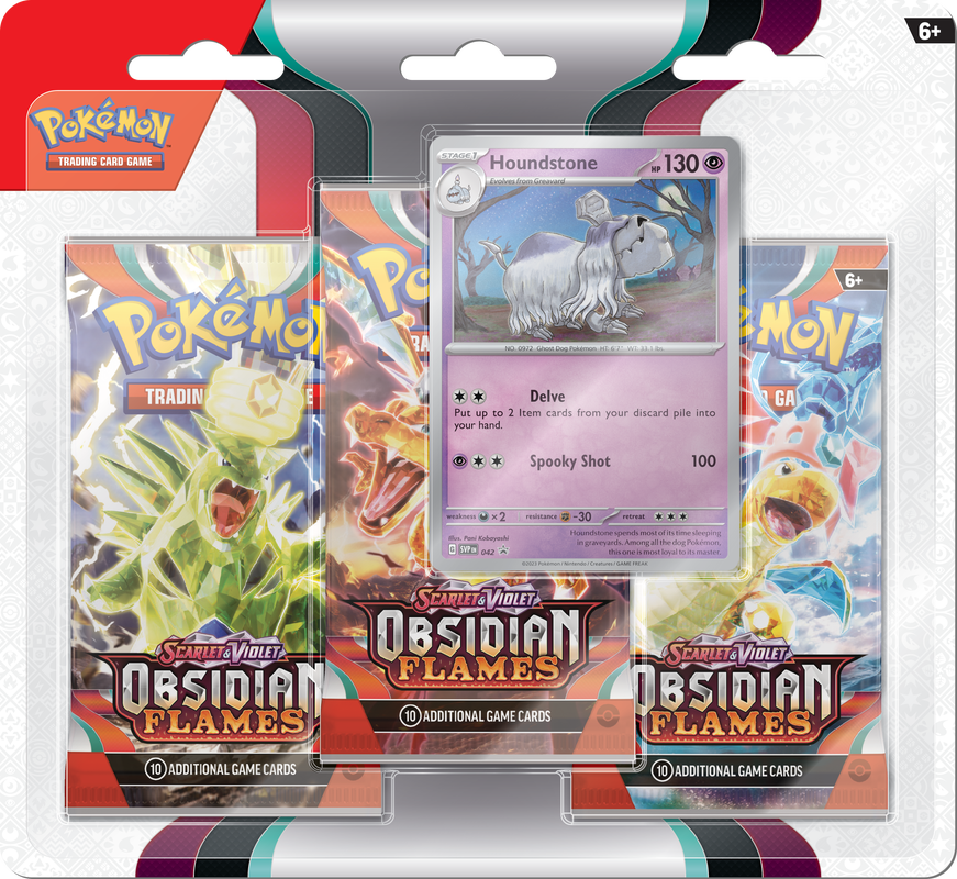 Pokémon Obsidian Flames 3PK Blister
