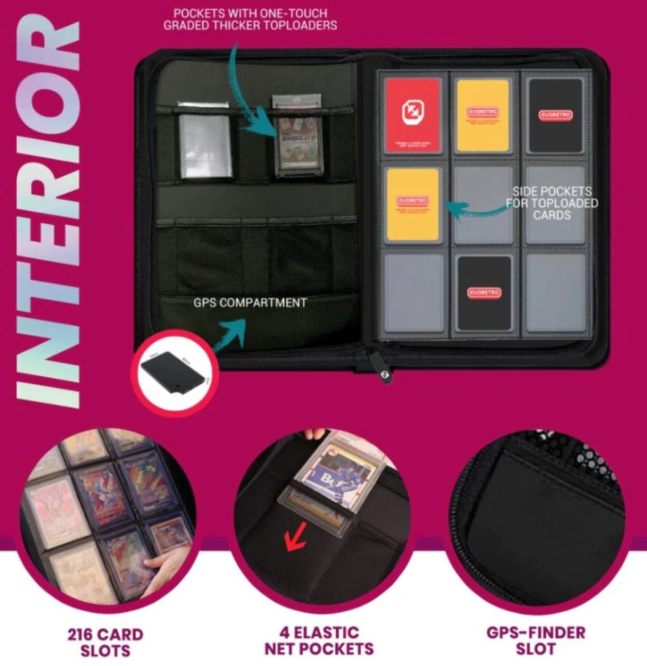 Evoretro SHIELD+ 3X4 TOPLOAD CARDS BINDER PURPLE