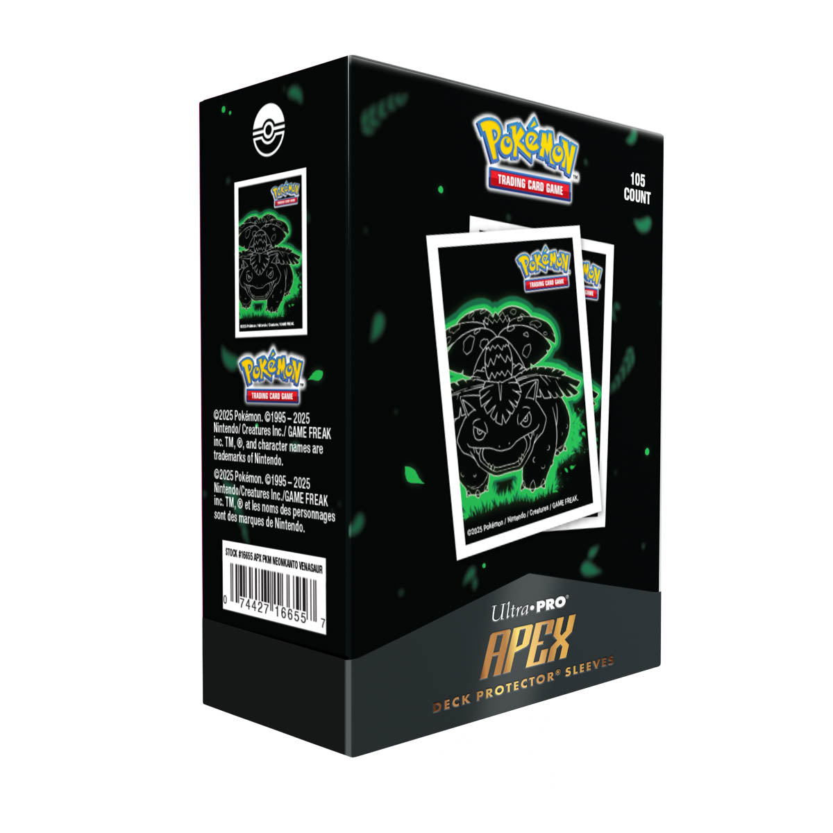 UP D-PRO APEX POKEMON NEON KANTO VENUSAUR 105CT