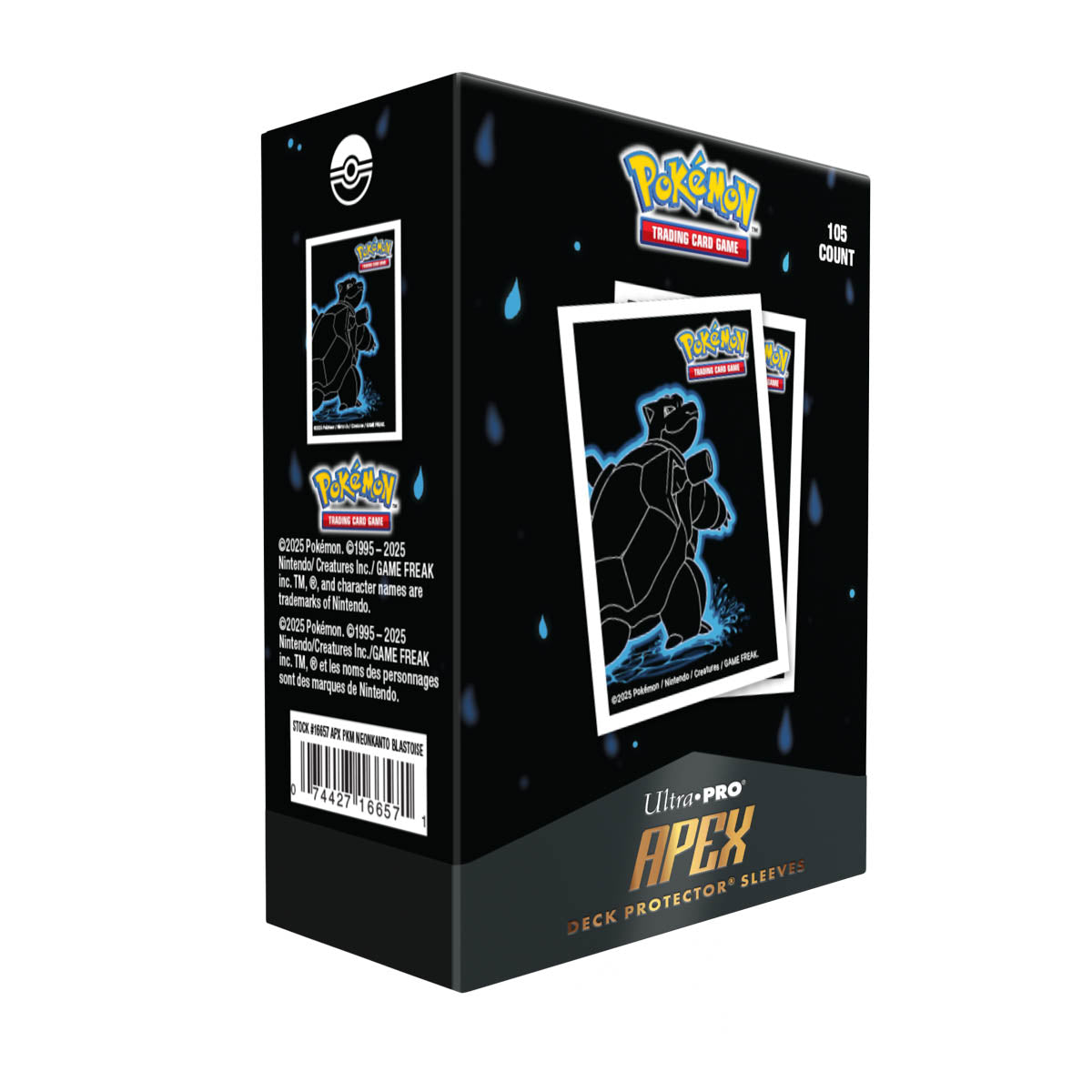 UP D-PRO APEX POKEMON NEON KANTO BLASTOISE 105CT