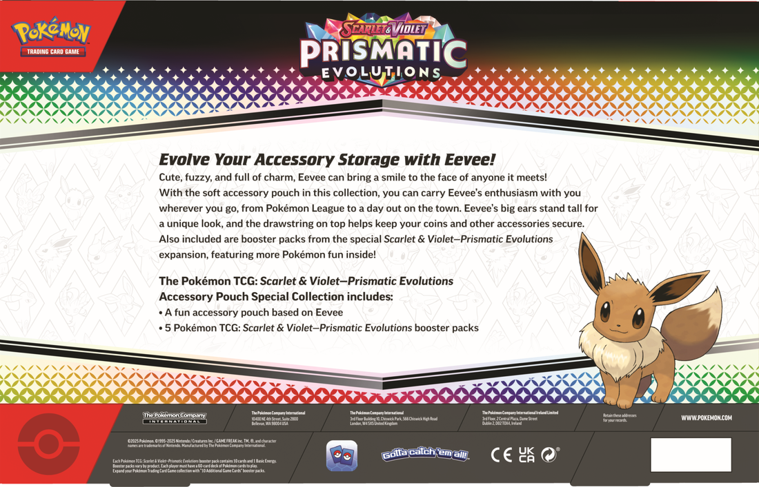 Pokémon Prismatic Evolutions Accessory Pouch Special Collection